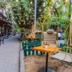 outdoor al fresco cafe