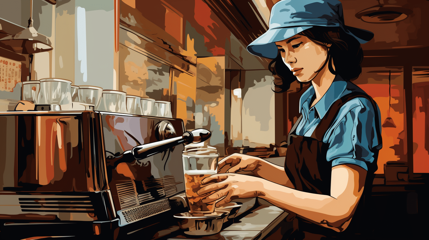 barista making vietnamese iced coffee Vietnamese Iced Coffee